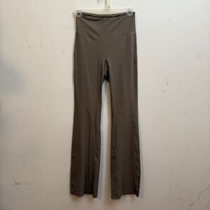 High-Waisted Flare Leggings in Taupe S NWOT